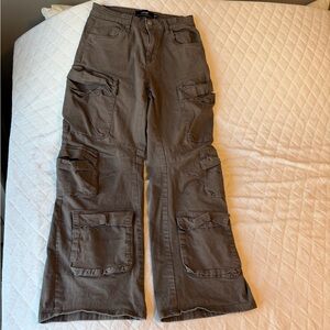 Refuge Barrel Cargo Grey Pants